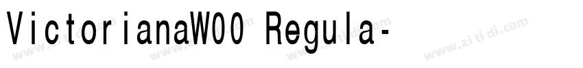 VictorianaW00 Regula字体转换